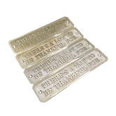 Brass plate with engraving | Your Text, Your Design